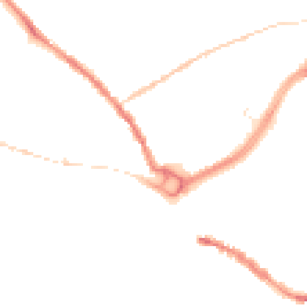 Night-time road noise heatmap for SP2 7FH