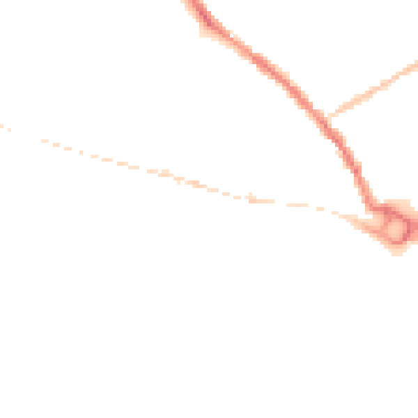 Night-time road noise heatmap for SP2 7FW