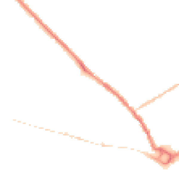Night-time road noise heatmap for SP2 7NA