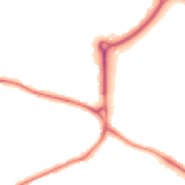 Night-time road noise heatmap for SP2 8AB