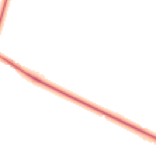 Night-time road noise heatmap for SP2 8PU
