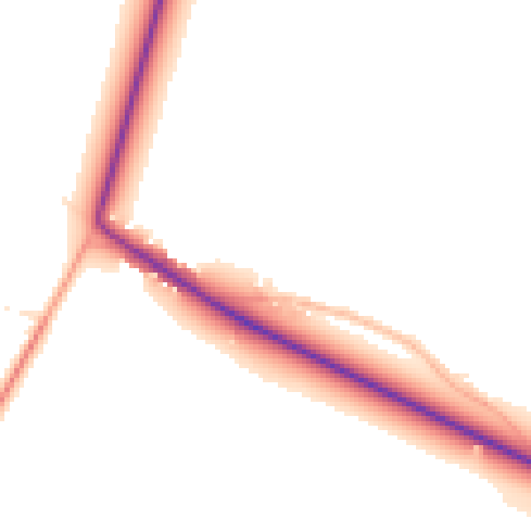 Daytime road noise heatmap for SP2 8PY