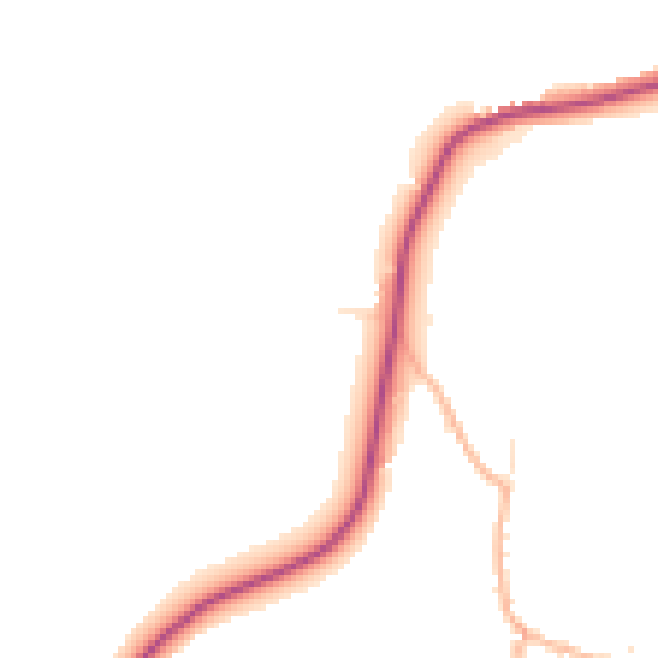 Daytime road noise heatmap for SP4 0AL