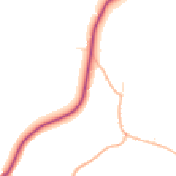 Daytime road noise heatmap for SP4 0AN