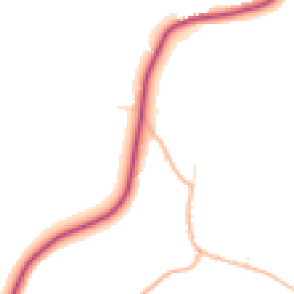 Daytime road noise heatmap for SP4 0AP