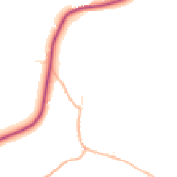 Daytime road noise heatmap for SP4 0AR