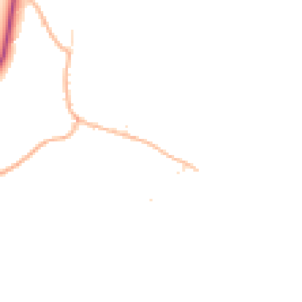 Daytime road noise heatmap for SP4 0AZ
