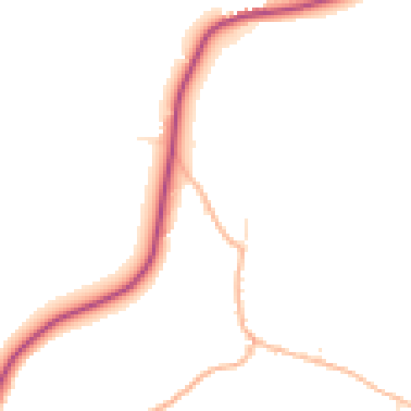 Daytime road noise heatmap for SP4 0BE