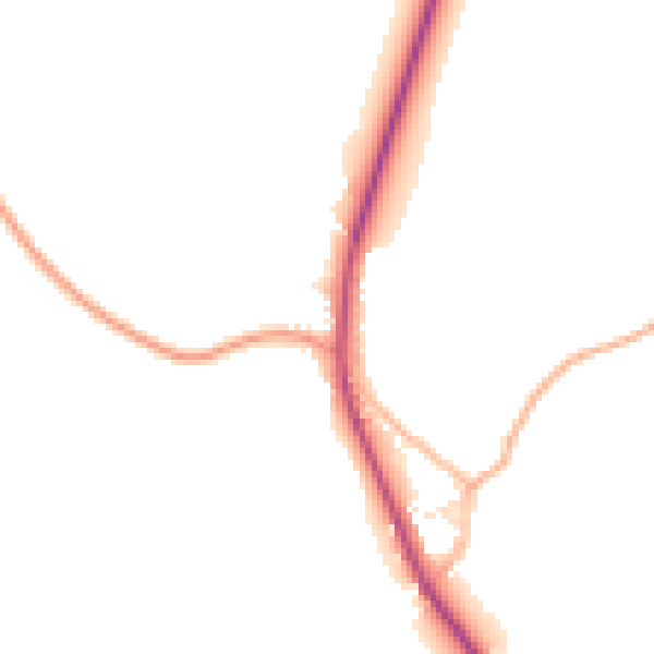 Daytime road noise heatmap for SP4 0BH