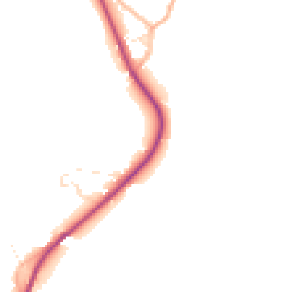 Daytime road noise heatmap for SP4 0BL