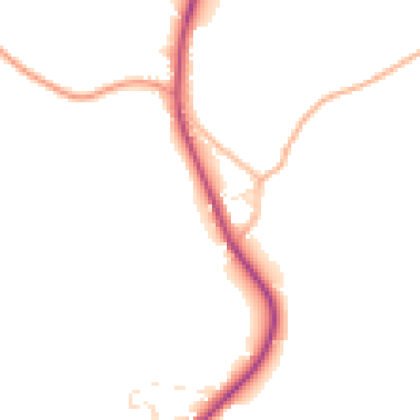 Daytime road noise heatmap for SP4 0BN
