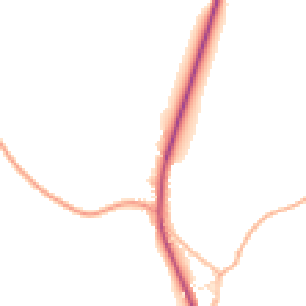 Daytime road noise heatmap for SP4 0BW