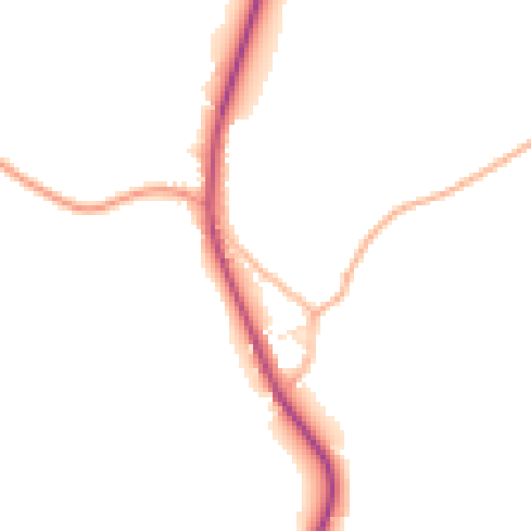 Daytime road noise heatmap for SP4 0BY