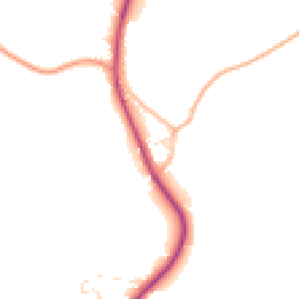 Daytime road noise heatmap for SP4 0DB