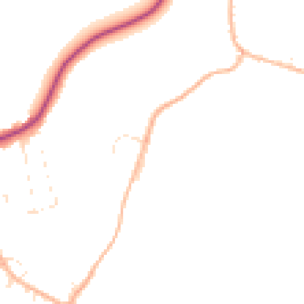 Daytime road noise heatmap for SP4 0DF