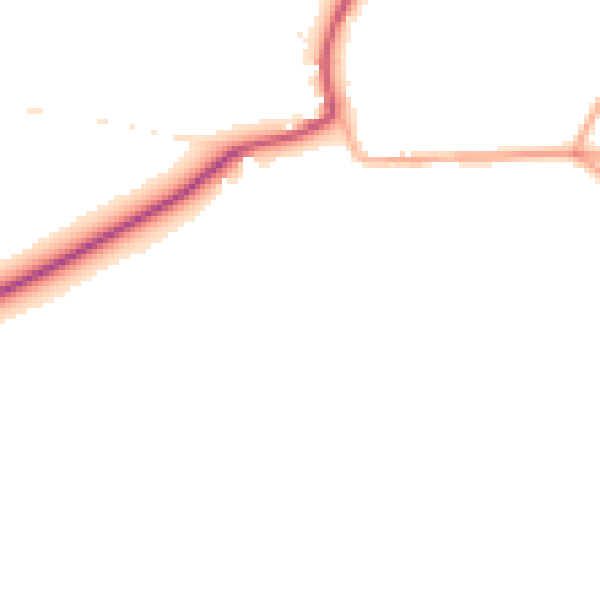 Daytime road noise heatmap for SP4 0DJ
