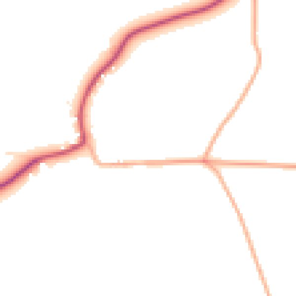 Daytime road noise heatmap for SP4 0EX
