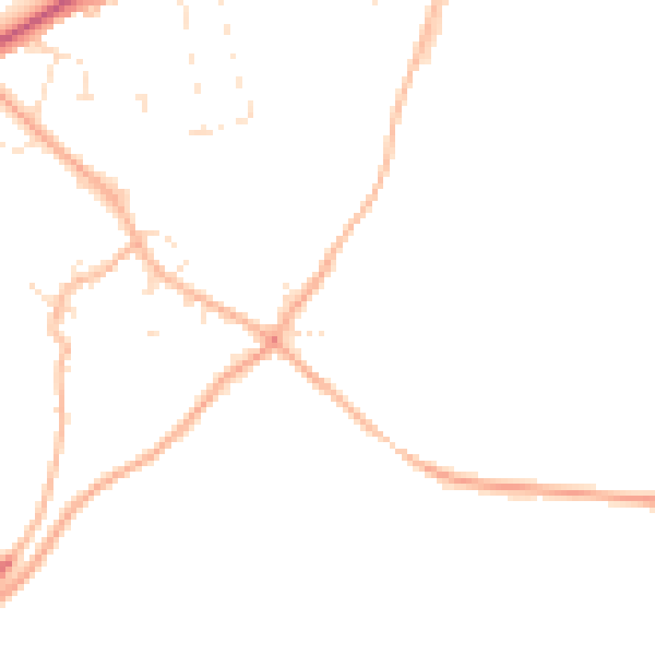 Daytime road noise heatmap for SP4 0LU