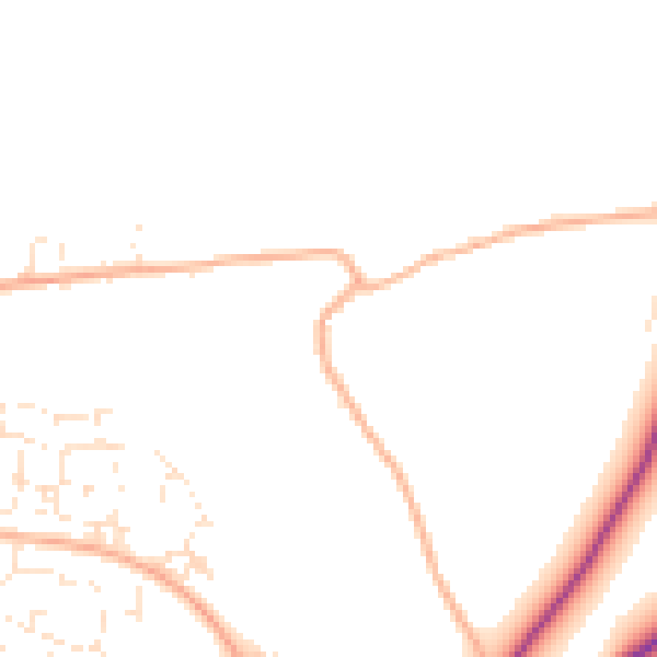 Daytime road noise heatmap for SP4 6DH