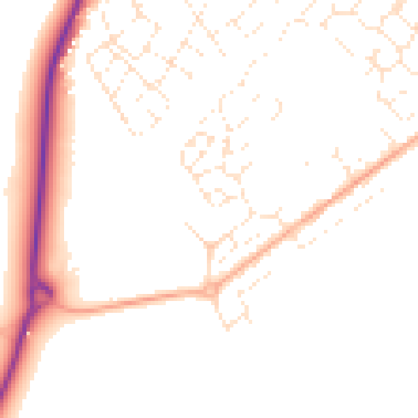 Daytime road noise heatmap for SP4 6FT