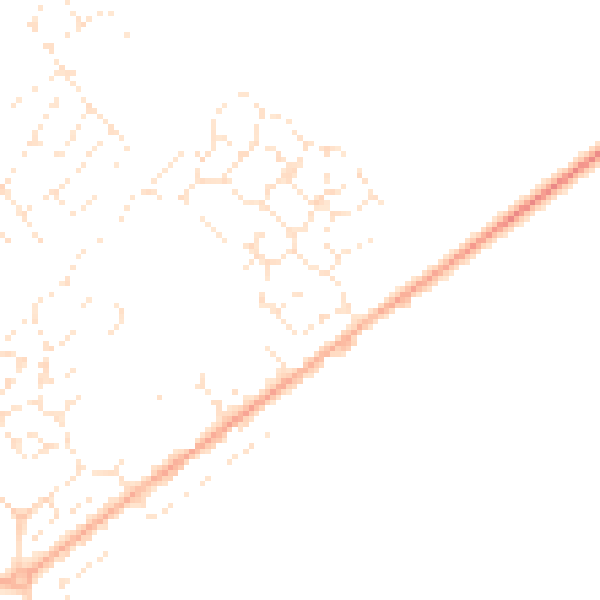 Daytime road noise heatmap for SP4 6FU