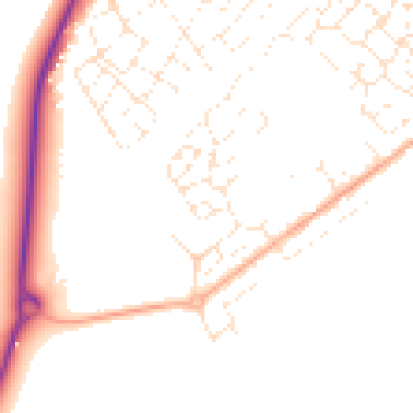 Daytime road noise heatmap for SP4 6FY