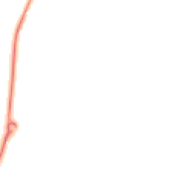 Night-time road noise heatmap for SP4 6FY