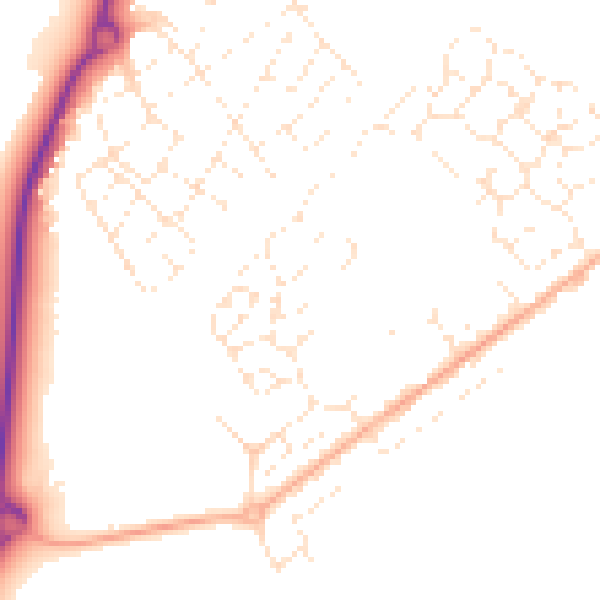 Daytime road noise heatmap for SP4 6GT