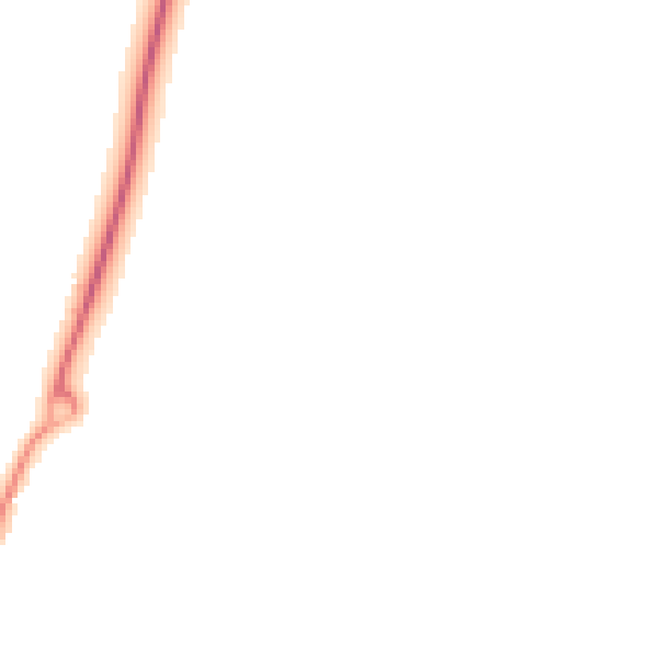 Night-time road noise heatmap for SP4 6JF