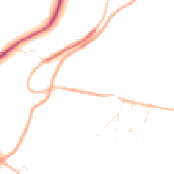 Daytime road noise heatmap for SP4 6LA