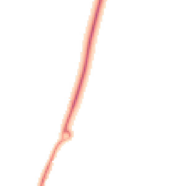 Night-time road noise heatmap for SP4 6PT