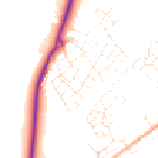 Daytime road noise heatmap for SP4 6SP