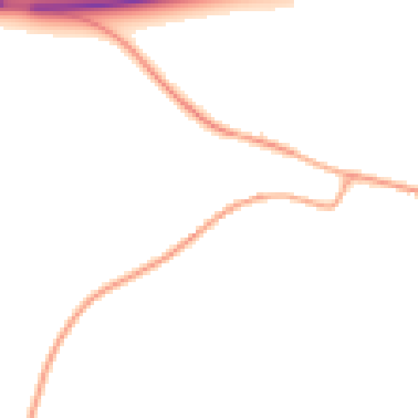 Daytime road noise heatmap for SP4 7BQ