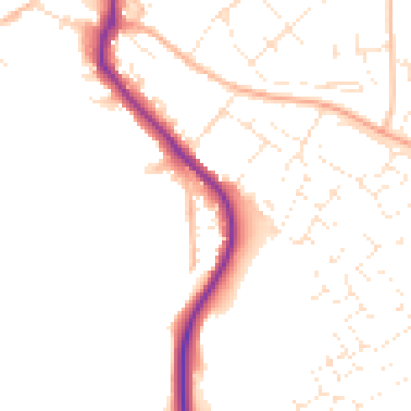 Daytime road noise heatmap for SP4 7HP