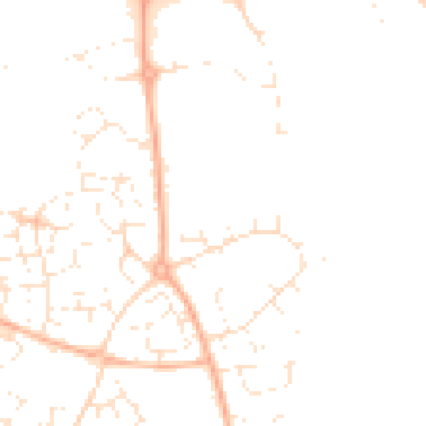 Daytime road noise heatmap for SP4 7LH