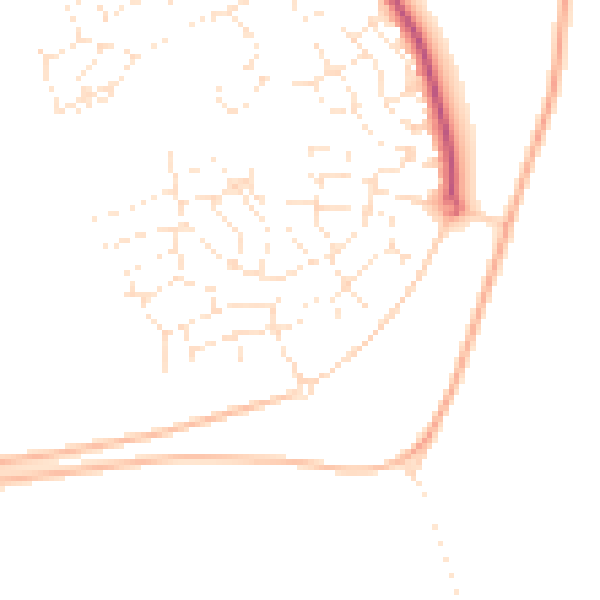 Daytime road noise heatmap for SP4 7NZ