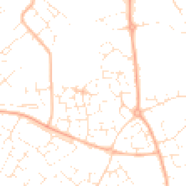Daytime road noise heatmap for SP4 7TT