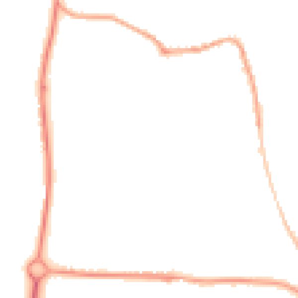 Night-time road noise heatmap for SP4 8AD