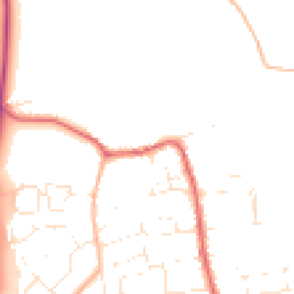 Daytime road noise heatmap for SP4 8AN