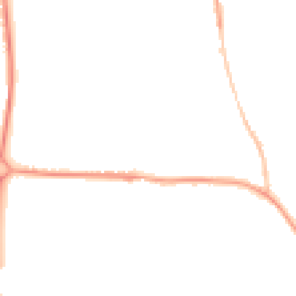 Night-time road noise heatmap for SP4 8BB
