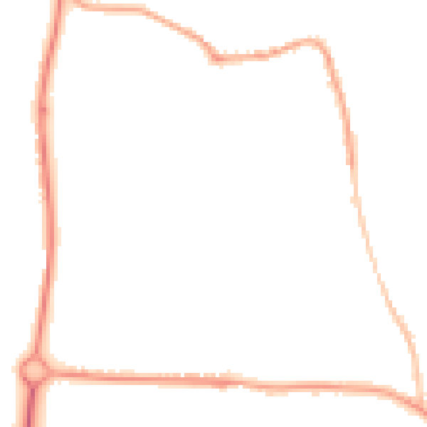 Night-time road noise heatmap for SP4 8BD
