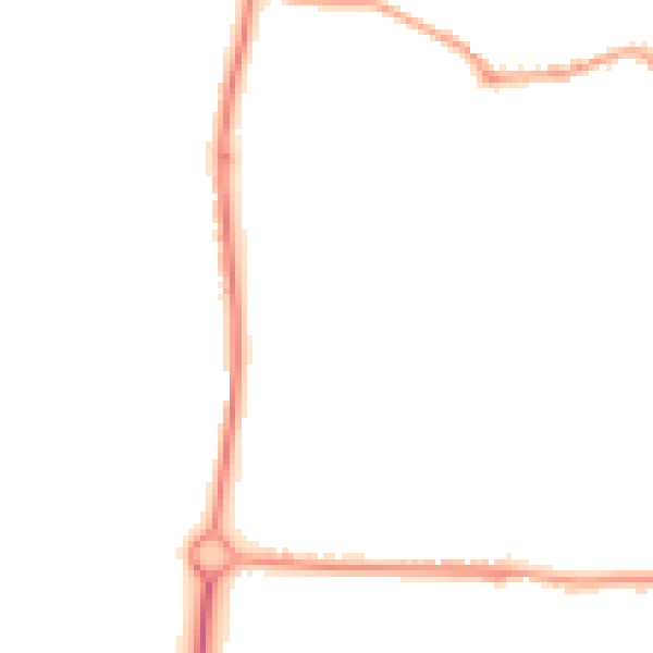 Night-time road noise heatmap for SP4 8BX