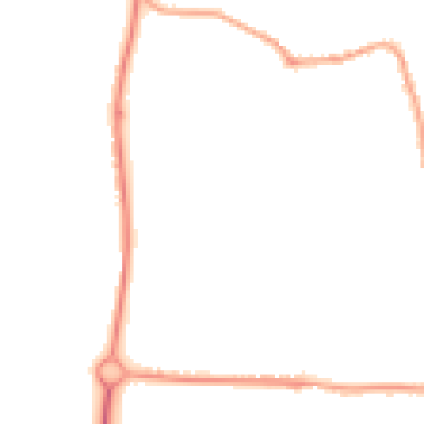 Night-time road noise heatmap for SP4 8BZ