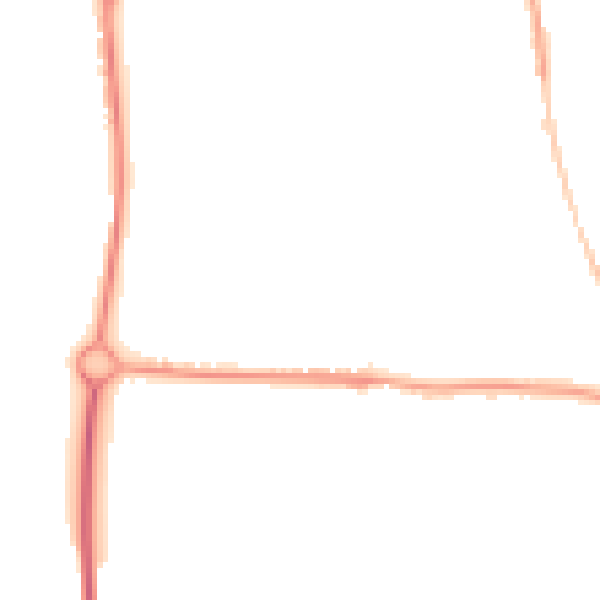 Night-time road noise heatmap for SP4 8DD