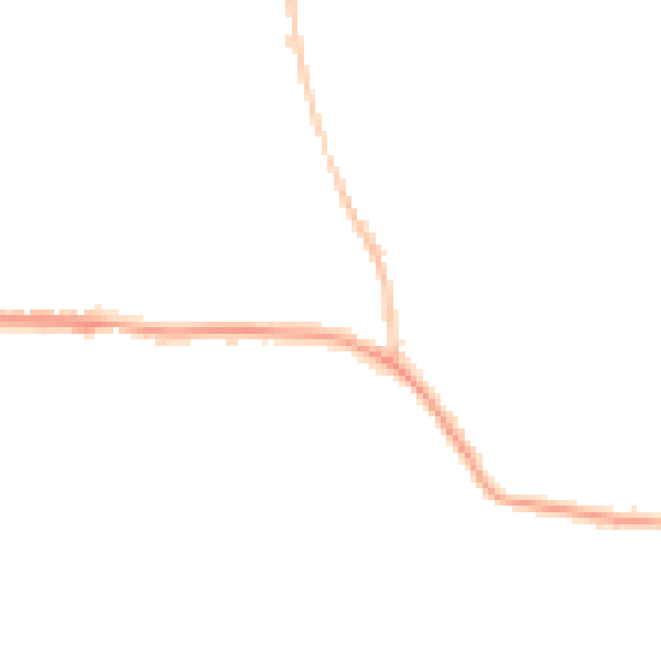Night-time road noise heatmap for SP4 8DP