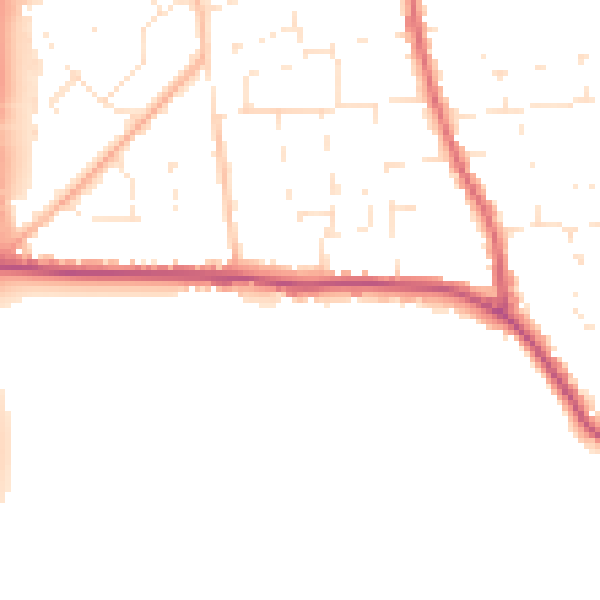 Daytime road noise heatmap for SP4 8DS