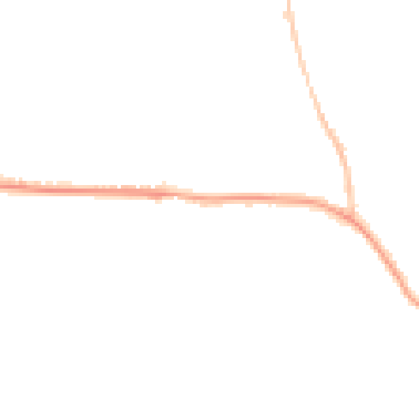 Night-time road noise heatmap for SP4 8DS