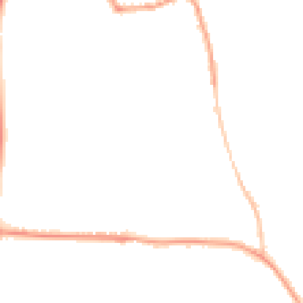 Night-time road noise heatmap for SP4 8EB