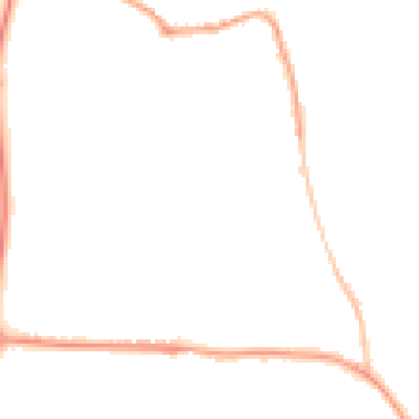 Night-time road noise heatmap for SP4 8EQ
