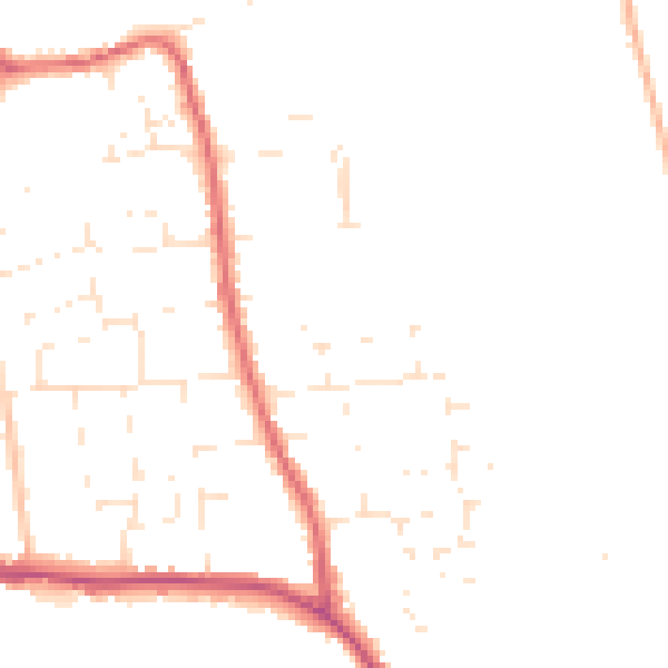 Daytime road noise heatmap for SP4 8ER